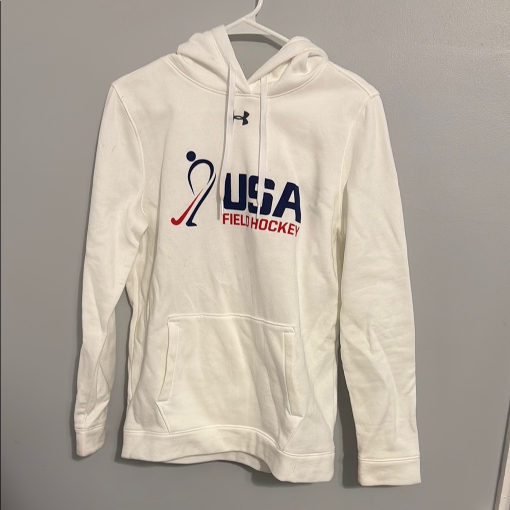 Under Armour USA Field Hockey White Hoodie